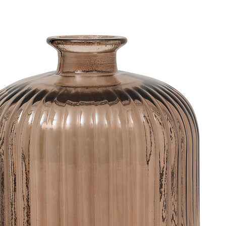 Vază Atmosphera Luz, Sticlă, 23 cm, Maro