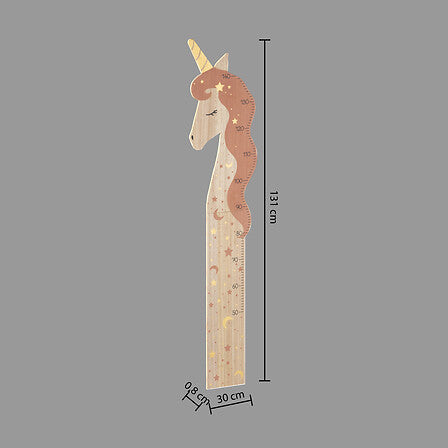 Decorațiune Atmosphera Unicorn pentru măsurarea înălțimii, 140 cm, MDF