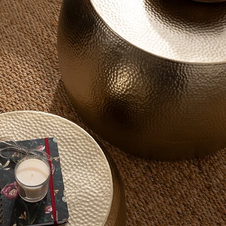 Masă de cafea Atmosphera Issam, Metal, 2 bucăți