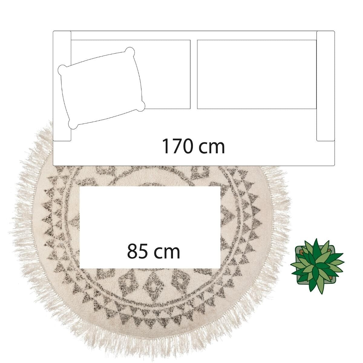 Atmosfera covor Etnik, Ø 120 cm