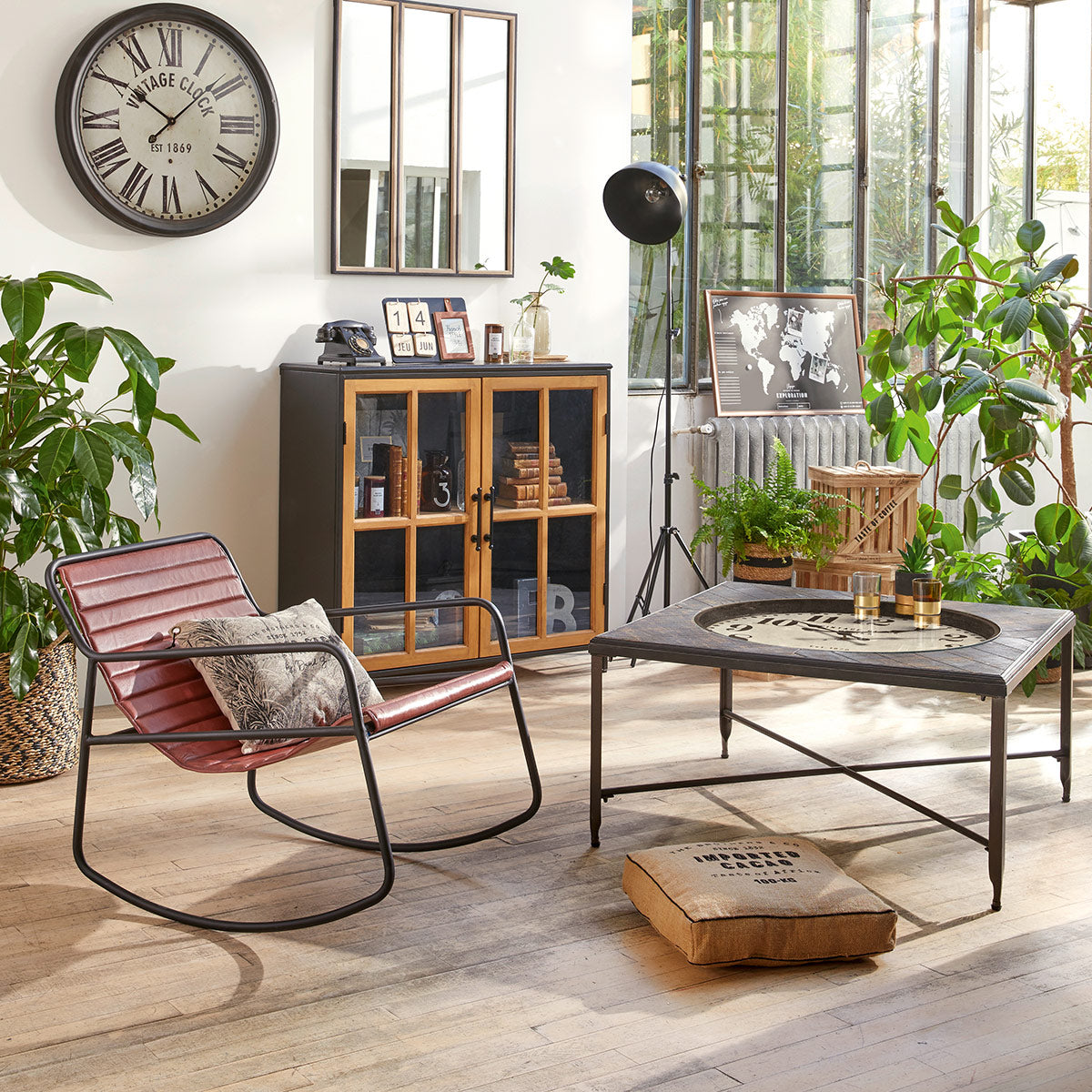 Pernă decorativă Atmosphera Cacao, 40x40 cm, Iută