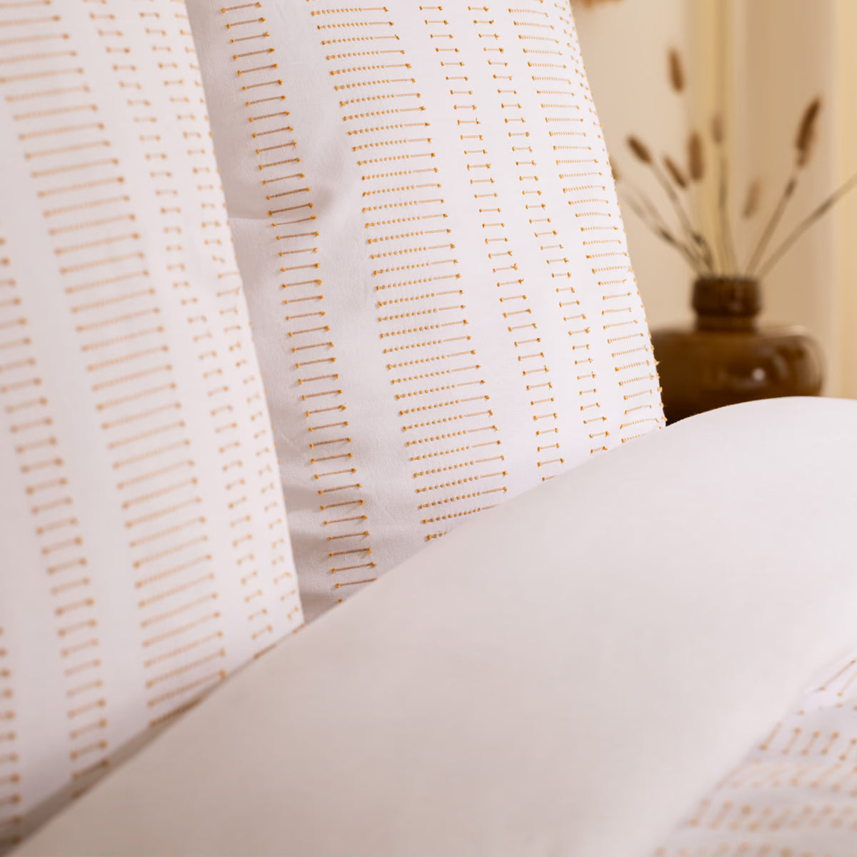 Спално бельо atmosphera Isao, Релефен памук с ефект лен