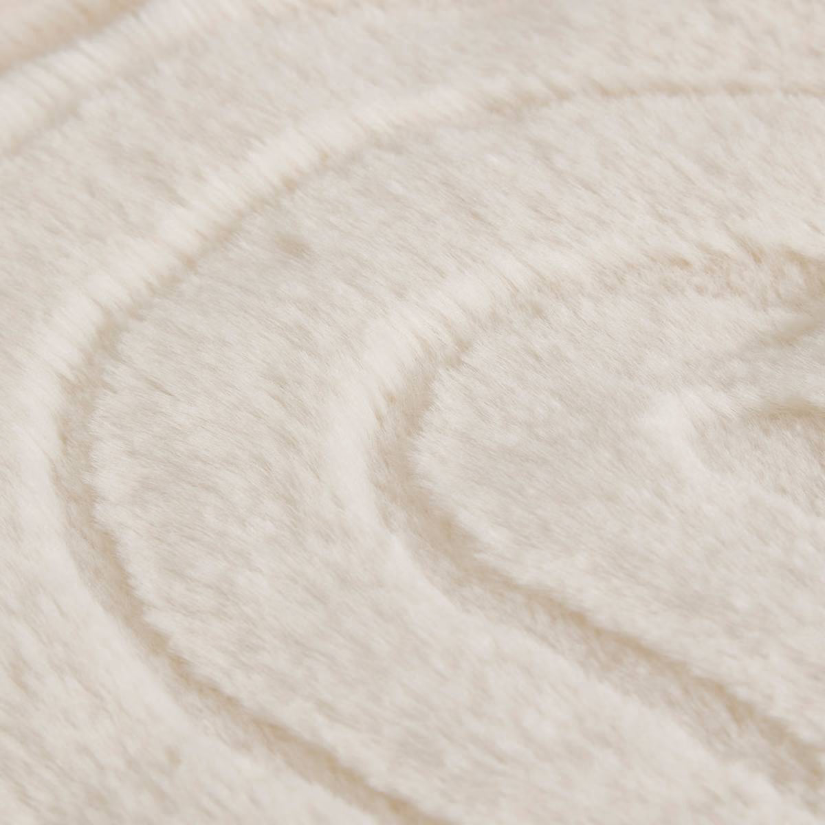 Pătură Atmosphera Arka, Jacquard, 80x180 cm, Ivory