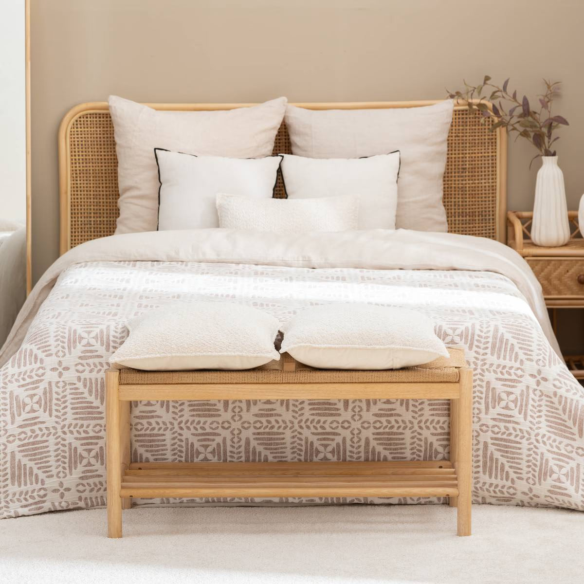 Pătură Atmosphera Etnik, 240x260 cm, Teracotă