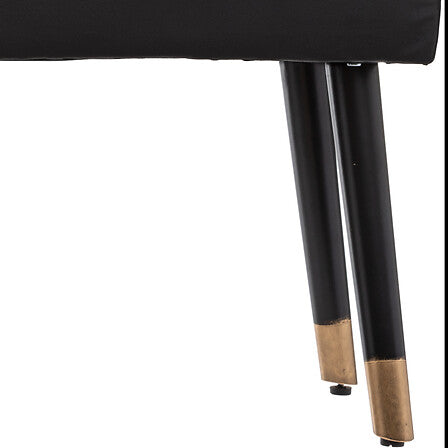 Bancă Atmosphera Salome, Catifea, Hevea, Negru