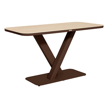 Маса Hesperide Volupty, Алуминий и синтерован камък, Бежов — изображение 1