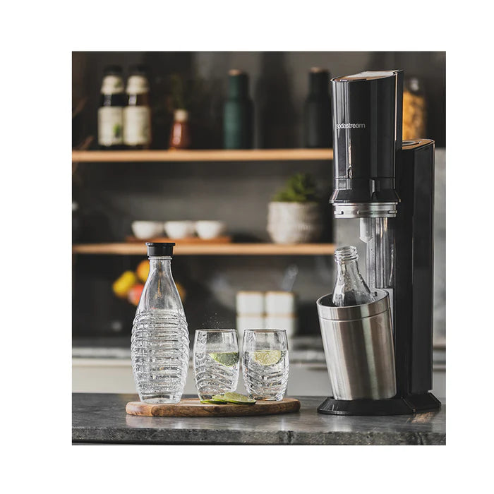 Set aparat de băuturi carbogazoase SodaStream Crystal 3.0, negru