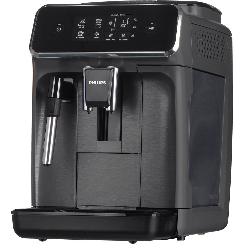 Espressor Philips EP2224/10, 2 băuturi, 15 bari, râșniță ceramică de 1500 W, ecran tactil, negru
