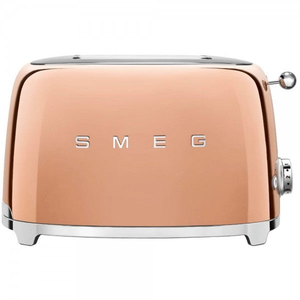 Prăjitor de pâine Smeg TSF01RGEU, 950 W, 2 felii, Auriu roz
