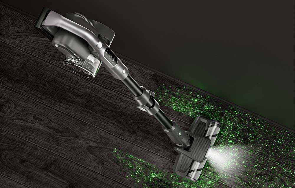 Aspirator fără fir JIMMY H8 FLEX, Putere 550W, 185 AW, Autonomie 65 min, Negru/Gri