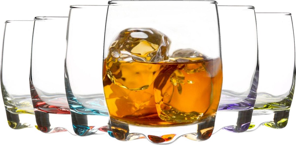 Set de pahare pentru whisky LAV Adora, 290 ml, 6 bucăți, diverse culori