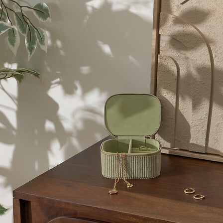 Cutie de depozitare Atmosphera Enya, Velour, 11x19cm, Verde