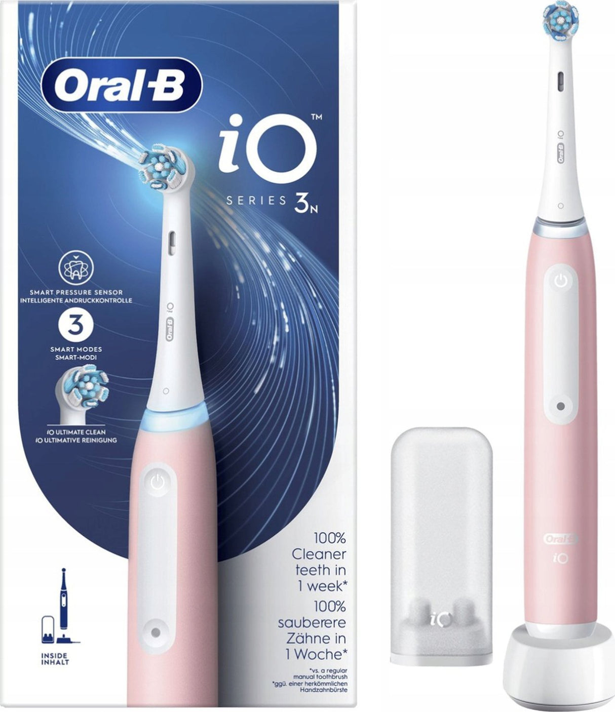 Periuță de dinți electrică Oral-B iO3 730751, Roz