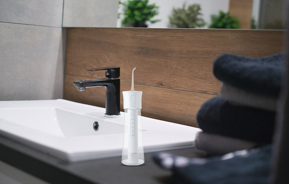 Irigator dentar FairyWill F30, 5 moduri, 300 ml, alb