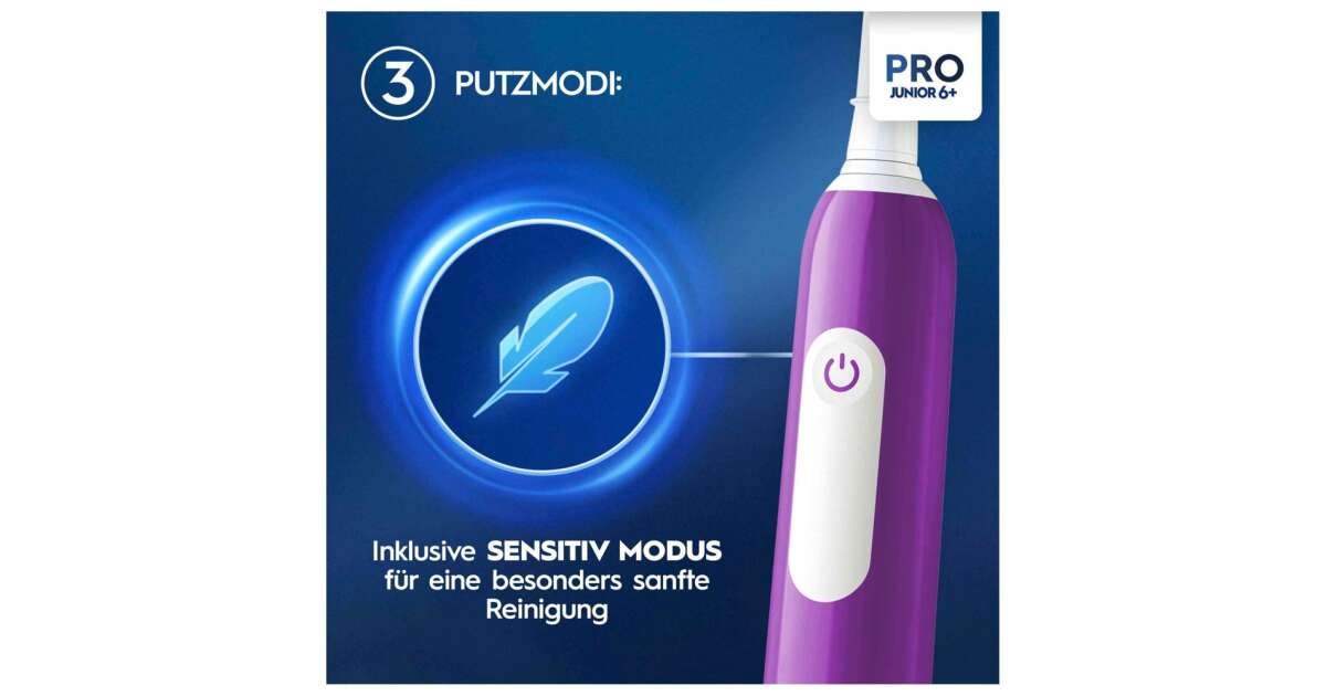Periuță de dinți electrică, Oral-B, Pro1 JUNIOR 6+, 742891, Roz