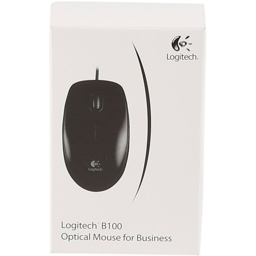 Mouse optic USB Logitech B100, negru