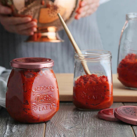 Borcan de sticlă cu capac LAV Tasty, 550 ml, 12 buc.