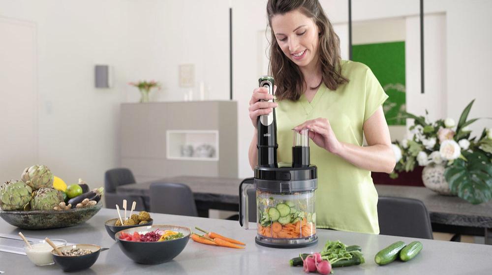 Mixer Braun MultiQuick 7045X, 1000W, Negru