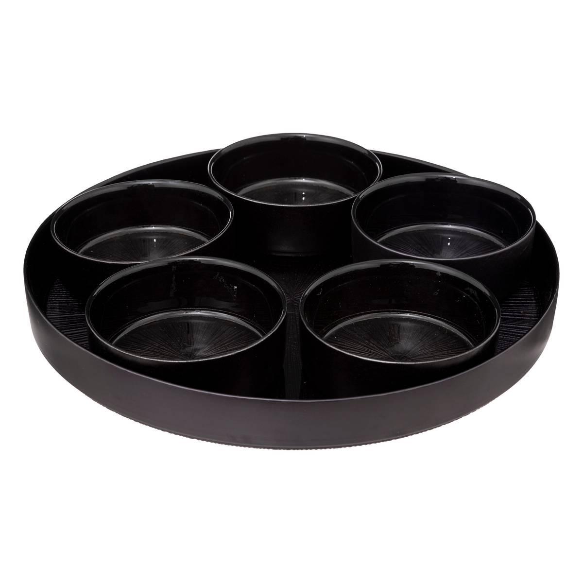 Сет за мезета Secret de Gourmet Astra, 6 части — Черен