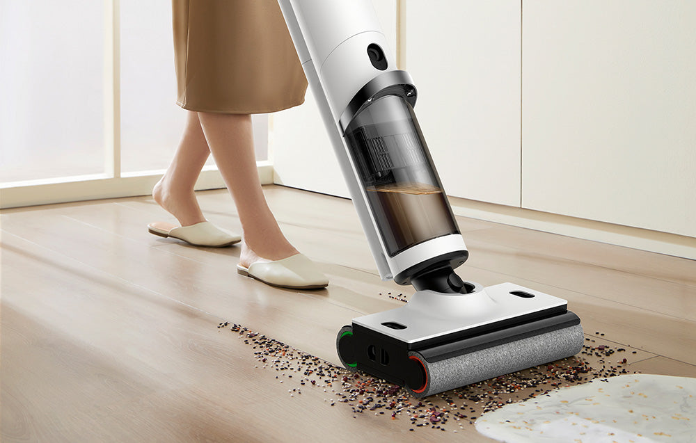 Aspirator Deerma, 230 W, 5000 mAh, 700/500 ml, Alb