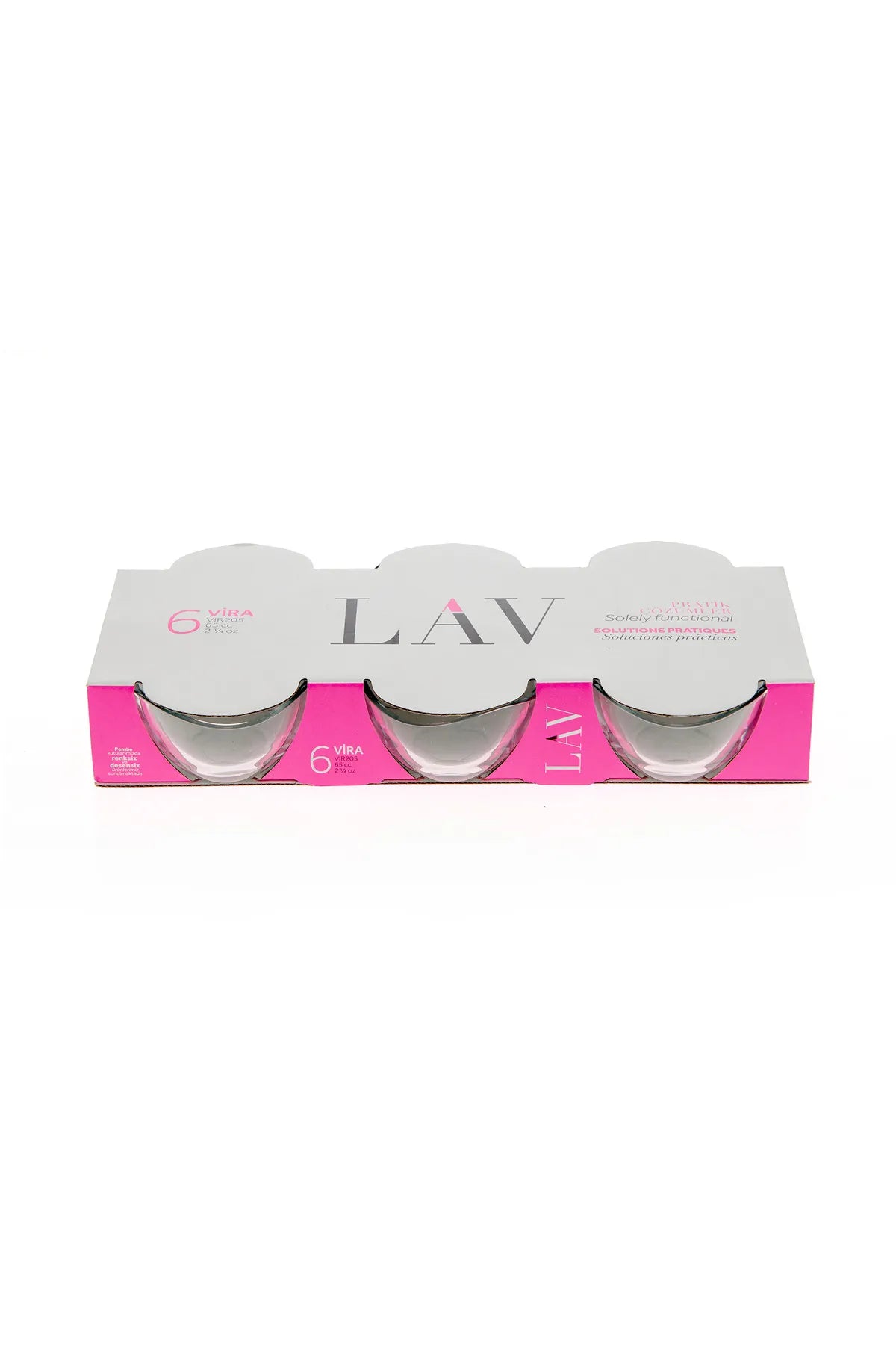 Set de suzete LAV Vira, 65 ml, 6 buc.