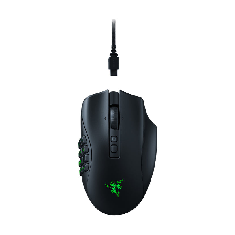 Mouse de gaming wireless Razer Naga V2 Pro, negru