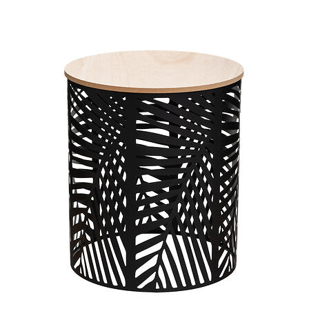 Masă de cafea Atmosphera, Metal, Negru, 2 buc.