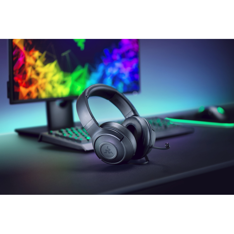 Căști de gaming Razer Kraken X Lite (USB), negre