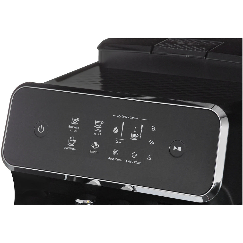 Espressor Philips EP2224/10, 2 băuturi, 15 bari, râșniță ceramică de 1500 W, ecran tactil, negru