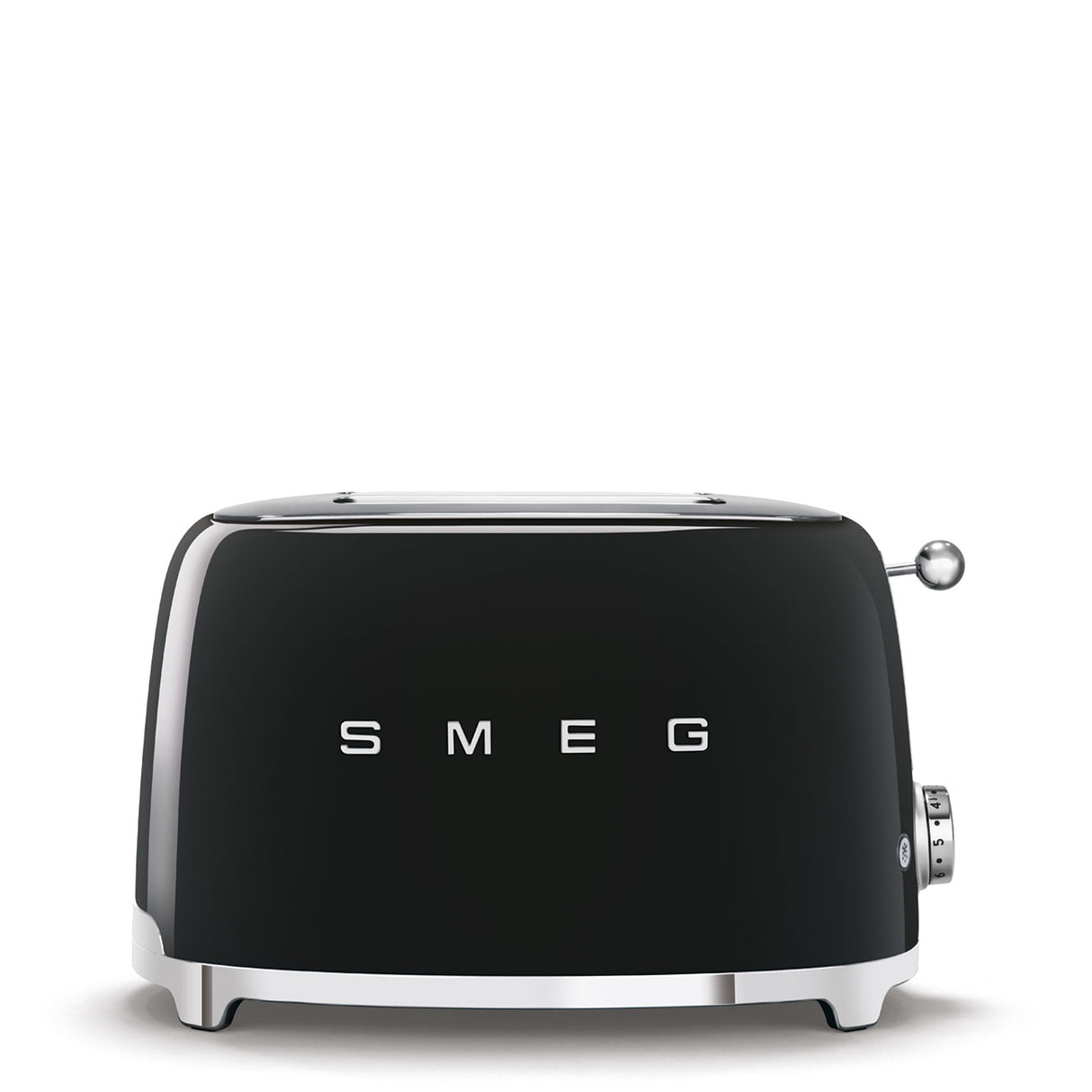 Prăjitor de pâine SMEG TSF01BLEU, 950 W, 2 felii, 6 niveluri de prăjire, Negru/Argintiu