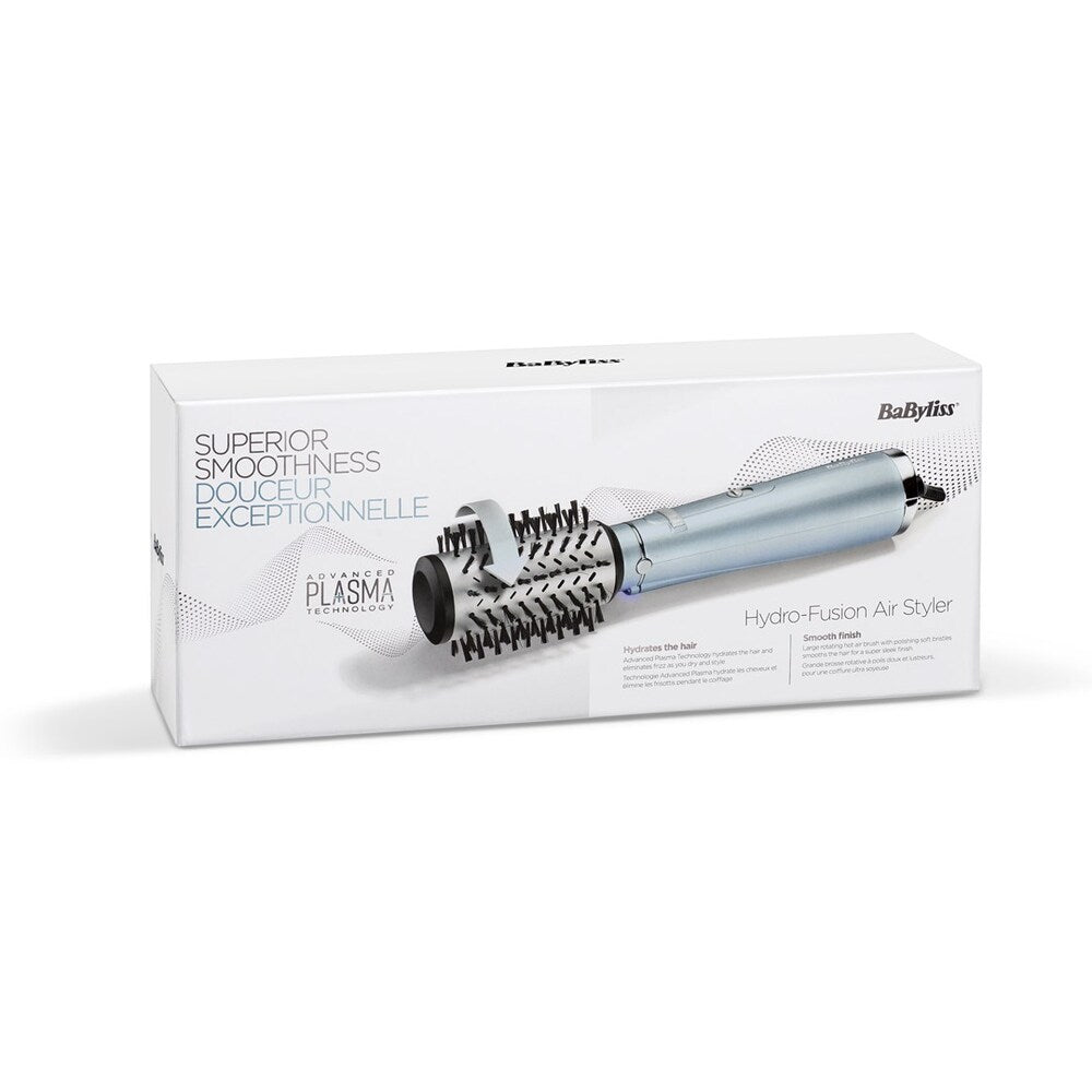 Perie electrică de păr BaByliss Hydro Fusion Big Hair AS773E, 700W, tehnologie ionica cu plasmă, 2 viteze, 2 setări de temperatură