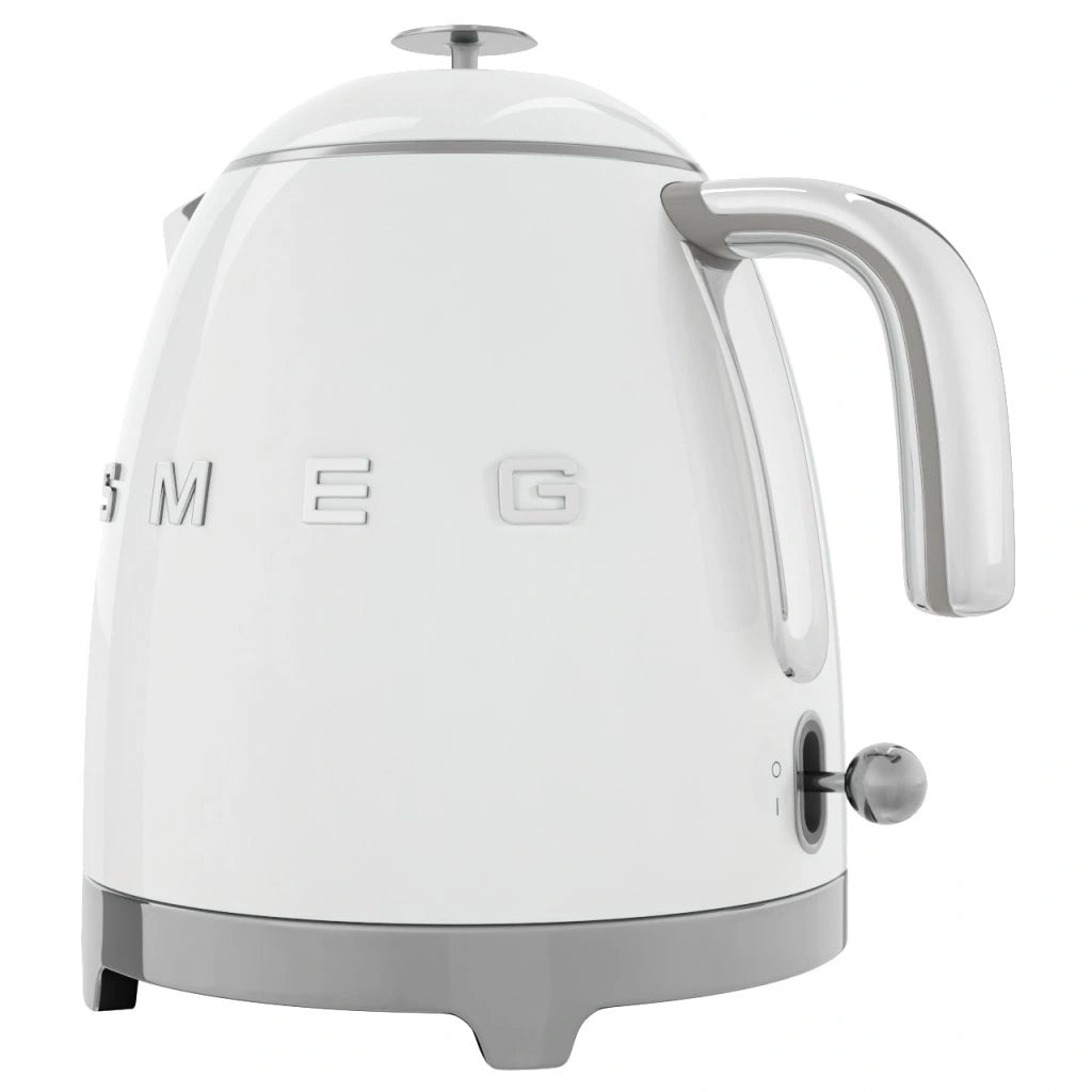 Mini fierbător electric SMEG KLF05WHEU, stil anii '50, 1400 W, 800 ml, alb