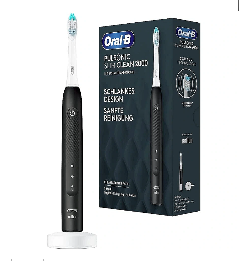 Periuță de dinți electrică Oral-B Pulsonic Slim Clean 2000 760918, Neagră