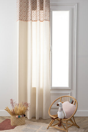 Perdea pentru copii Atmosphera Pompom, 140x260 cm, bej, bumbac