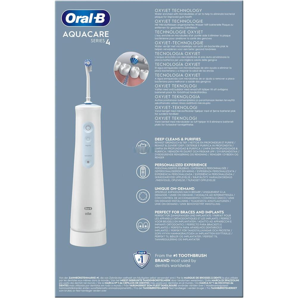 Irigator oral Oral-B, 2 capete incluse, alb