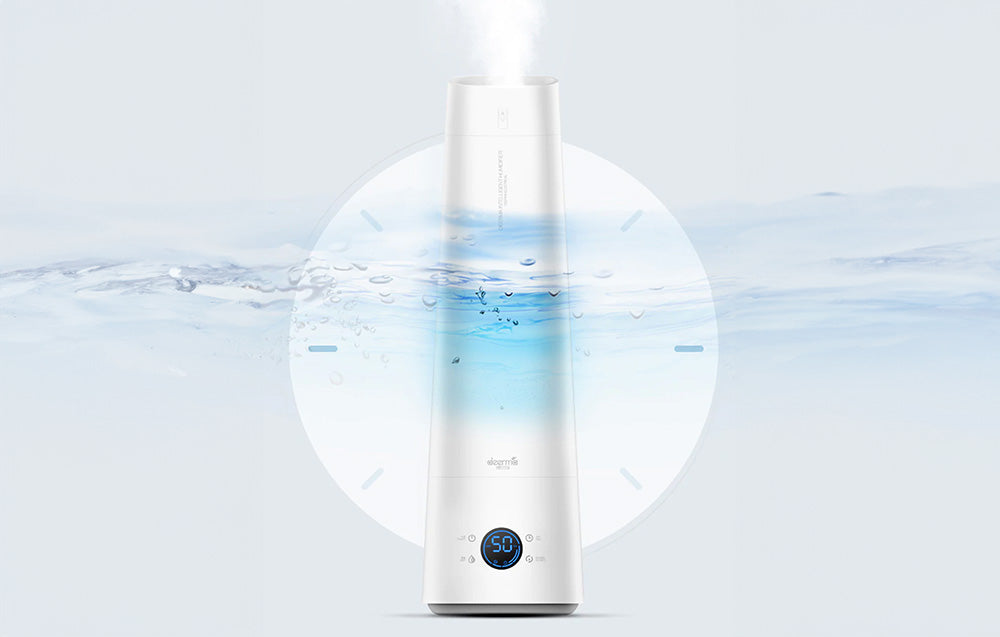 Umidificator de aer cu ultrasunete Deerma LD220, 25W, 4L, Telecomandă, Funcționare silențioasă, Alb