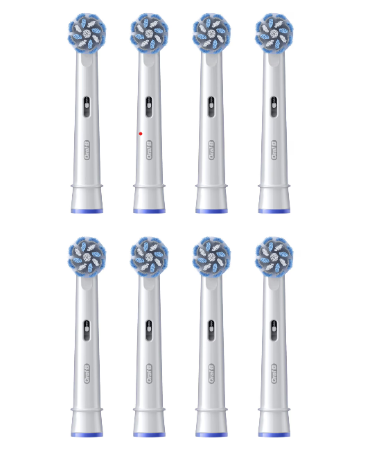 Periuță de dinți de schimb, Oral-B Pro Sensitive Clean, pentru dinți sensibili, 10 buc, albă