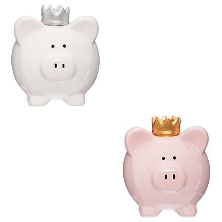 Cutie de bani pentru copii Atmosphera Piggy, 14,5 cm