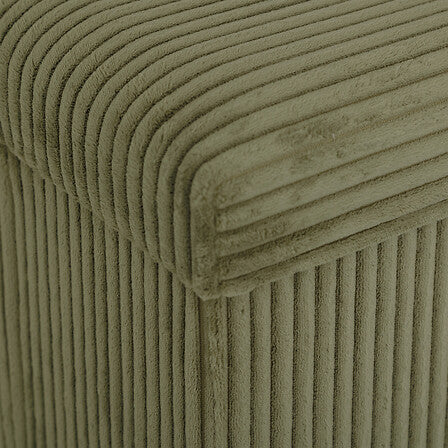 Bancă de depozitare Atmosphera Arum, catifea reiată, pliabilă, 76x38 cm