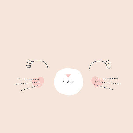 Lenjerie de pat reversibilă pentru copii Atmosphera Cat, 140x200 cm, bumbac