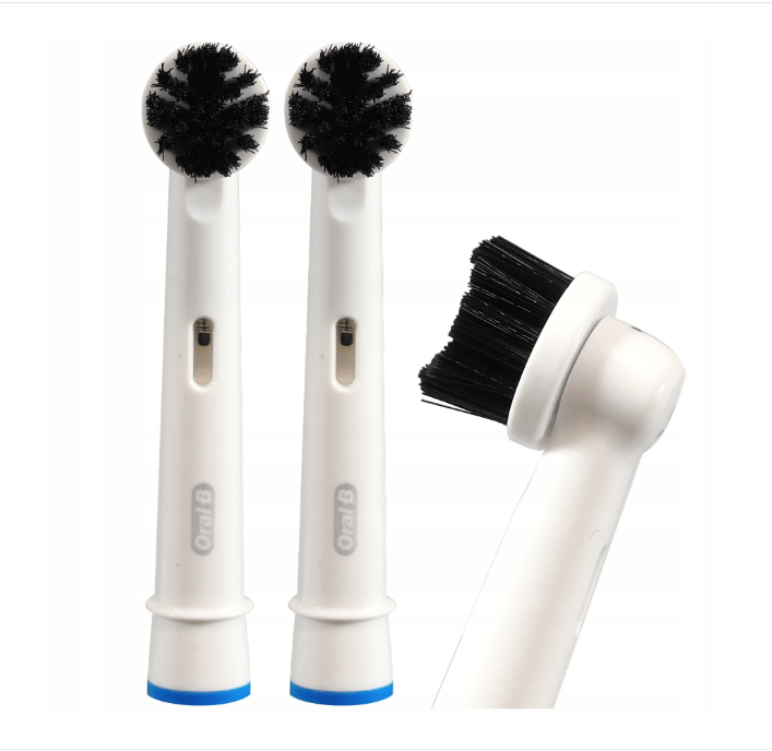 Cap de periuță de dinți electrică, Oral-B Pure Clean Charcoal, pentru albirea dinților, 3 buc.