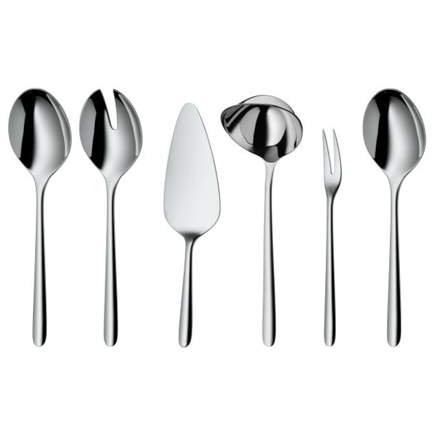 Set de tacâmuri WMF cu protecție împotriva flăcării, inox, 66 de piese, argintiu