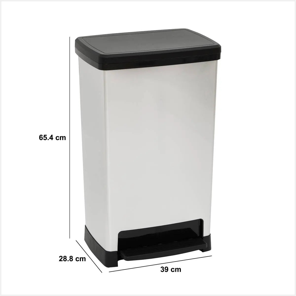 Coș de gunoi 5five, Plastic, 50 l, Cu pedală