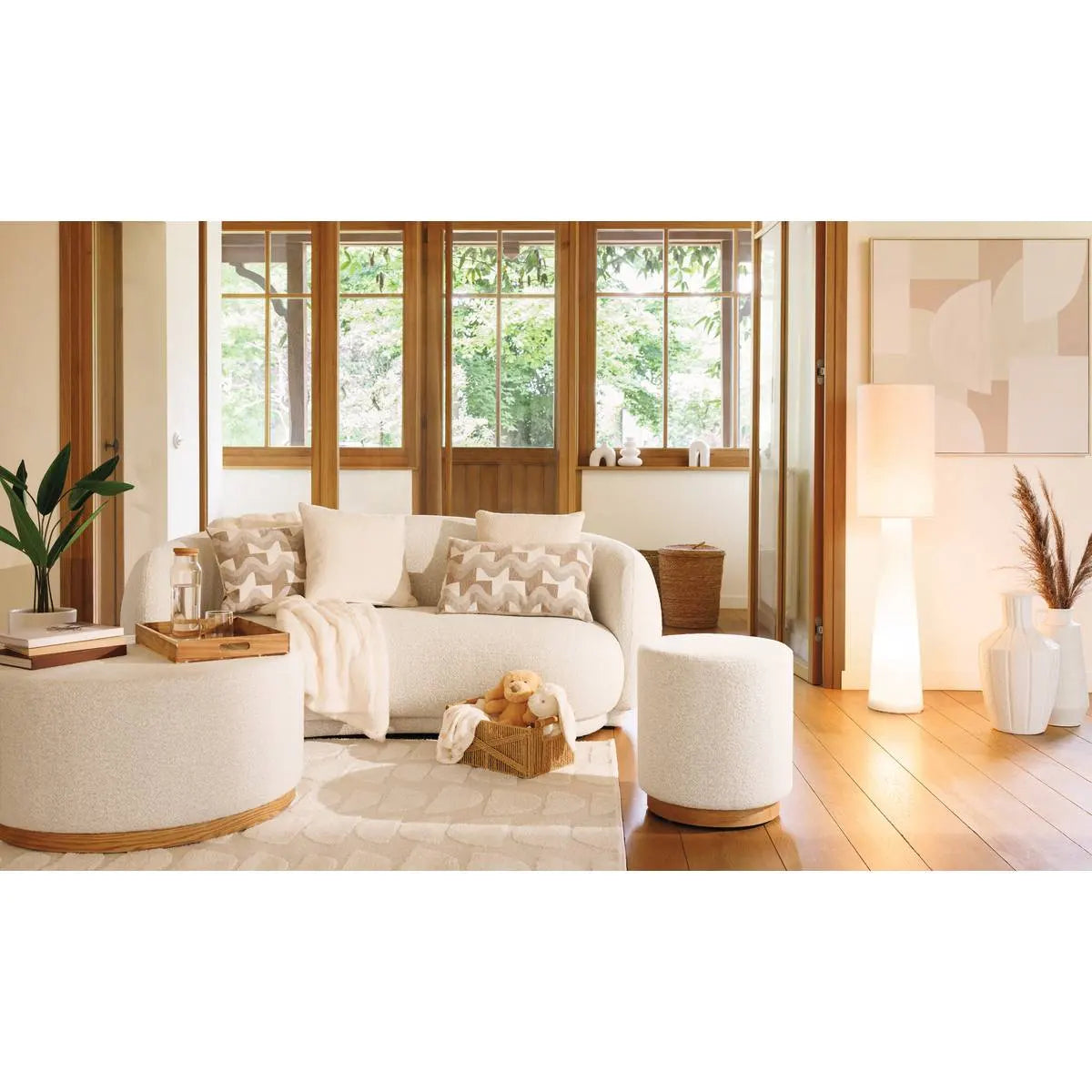 Lampion atmosphere Solal, Textil, Alb, 124 cm