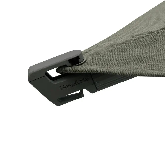 Градински чадър със странична стойка Hesperide Melhia Multi-canopy, Накланящ се, Olefin, Лаврово зелено, 4x3 m