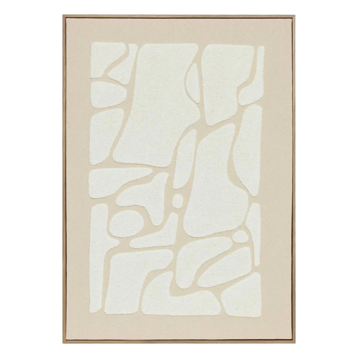 Pictură 3D atmosferă Ziad, Pânză 50x70 cm, Material textil bej