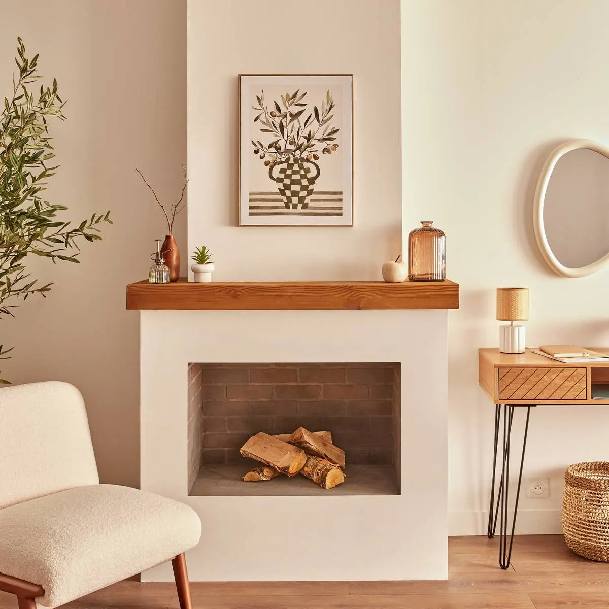 Pictură atmosferă Claudia, Măslin 45x60 cm