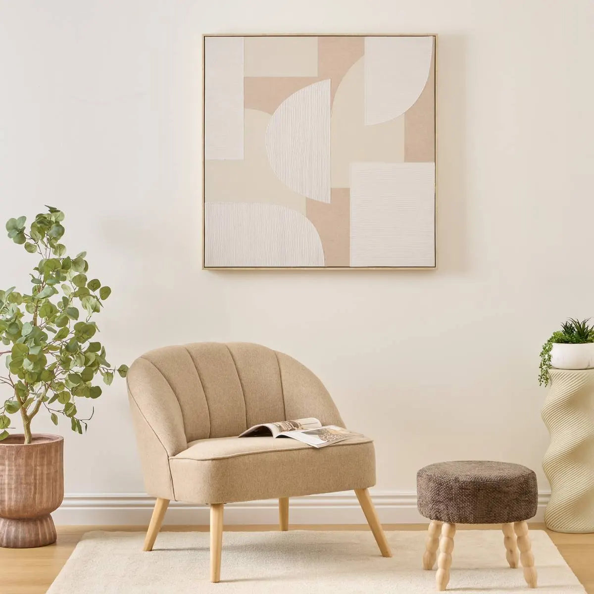 Pictură 3D atmosferă Bhavik, Pânză pictată 90x90 cm