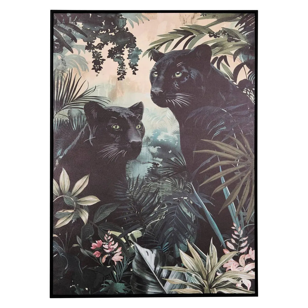 Pictură atmosferă Lacey, Imprimeu pe pânză 50x70 cm, Panteră