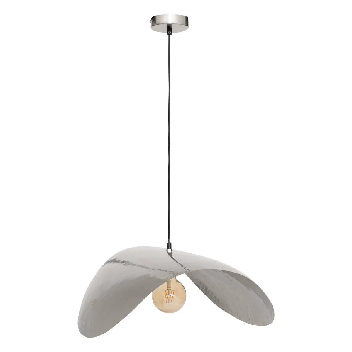 Lampă suspendată Atmosphera Arlo, 76 cm, argintie